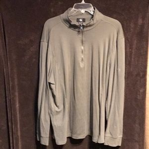 CK Calvin Klein XXL half zip pullover sweater gray